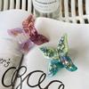 Barrette Butterfly Hair Claw Crystal Acetic Acid Shark Clip Acetic Rhinestone Hair Clip  Female