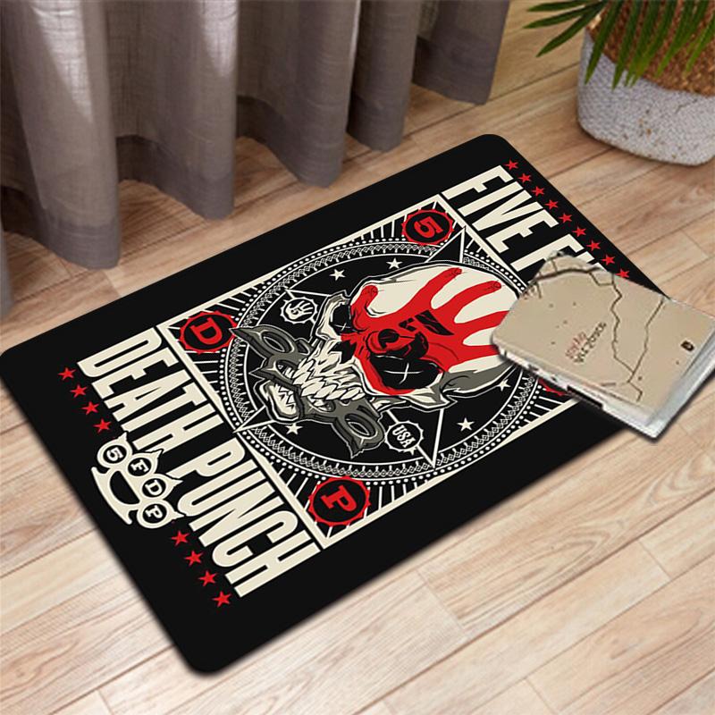 Inspired by Five Finger Death Punch Rug Floor Mat for Living Room or Bedroom Soft and Comfortable Carpet a Gift for Birthday and Holiday.