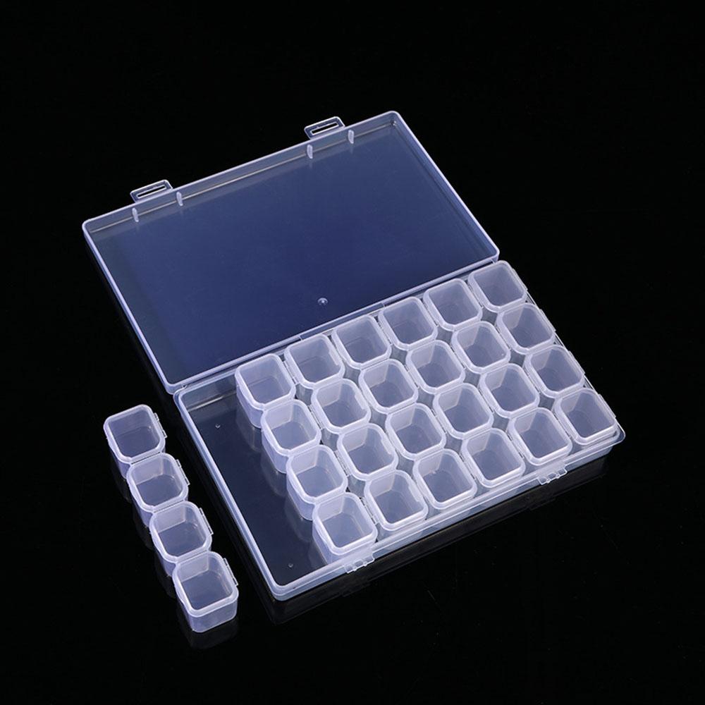 

5D DIY Diamond Painting Tools Accessories Storage Box Container Diamond Embroidery Accessories Drill Box Mosaic Container Case As Shown