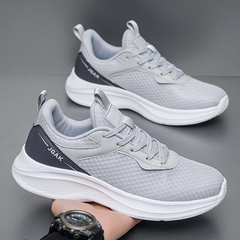 

Весенне-летние мужские кроссовки большого размера 50 для бега и спорта, мужская обувь для фитнеса с отскоком, сверхлегкая амортизация, повседневная обувь 2025 50 серый