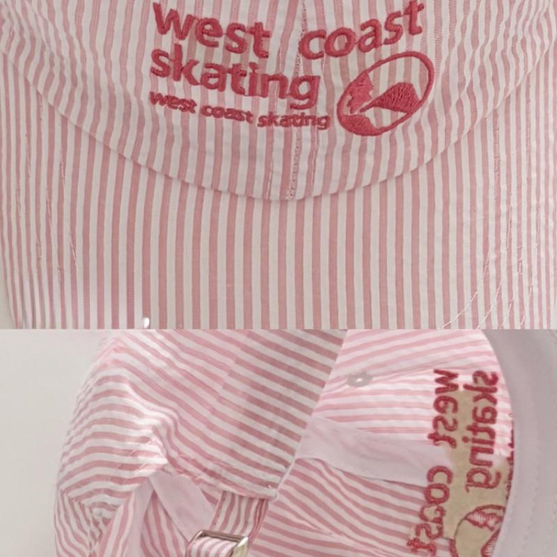 1pc Striped Embroidered Baseball Cap for Women,outdoor Leisure Korean Style Fresh and Cute Sunshade Cap,suitable for Daily Wear