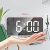 Multifunctional LED Makeup Mirror Desk Clock Automatic Photosensitive Electronic Alarm Home Decoration
