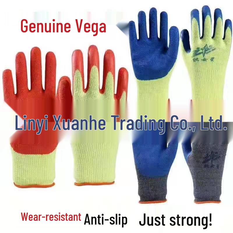 Vega Cowhide Anti-Slip Labor Protection Gloves