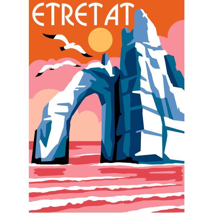 Canevas Margot Etretat 40x30cm