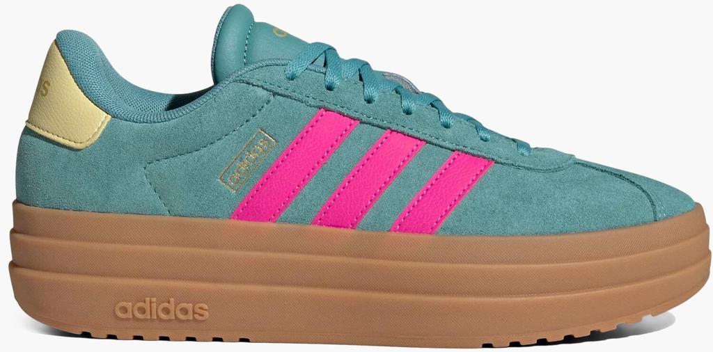 Adidas VL Court Bold Women Sneakers Powder Pink/shock Pink/powder Yellow