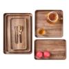 Japanese Style Teak Grain Melamine Serving Tray