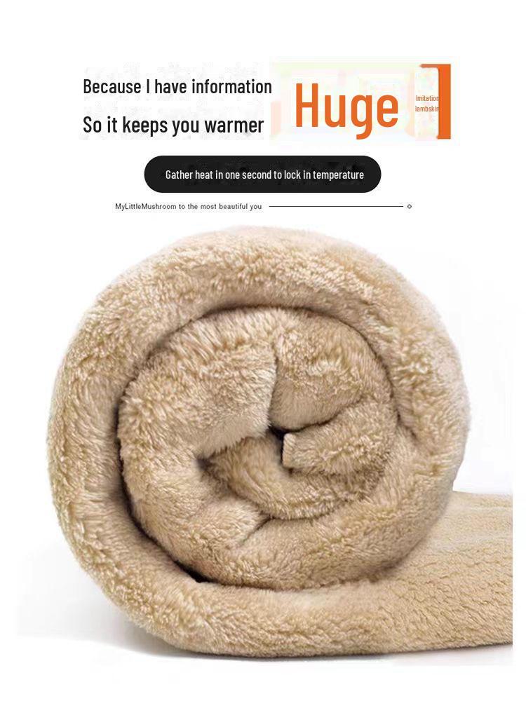 Tykk fleece joggebukse for barn - Høst/Vinter Unisex fritidsbukser med lammeull