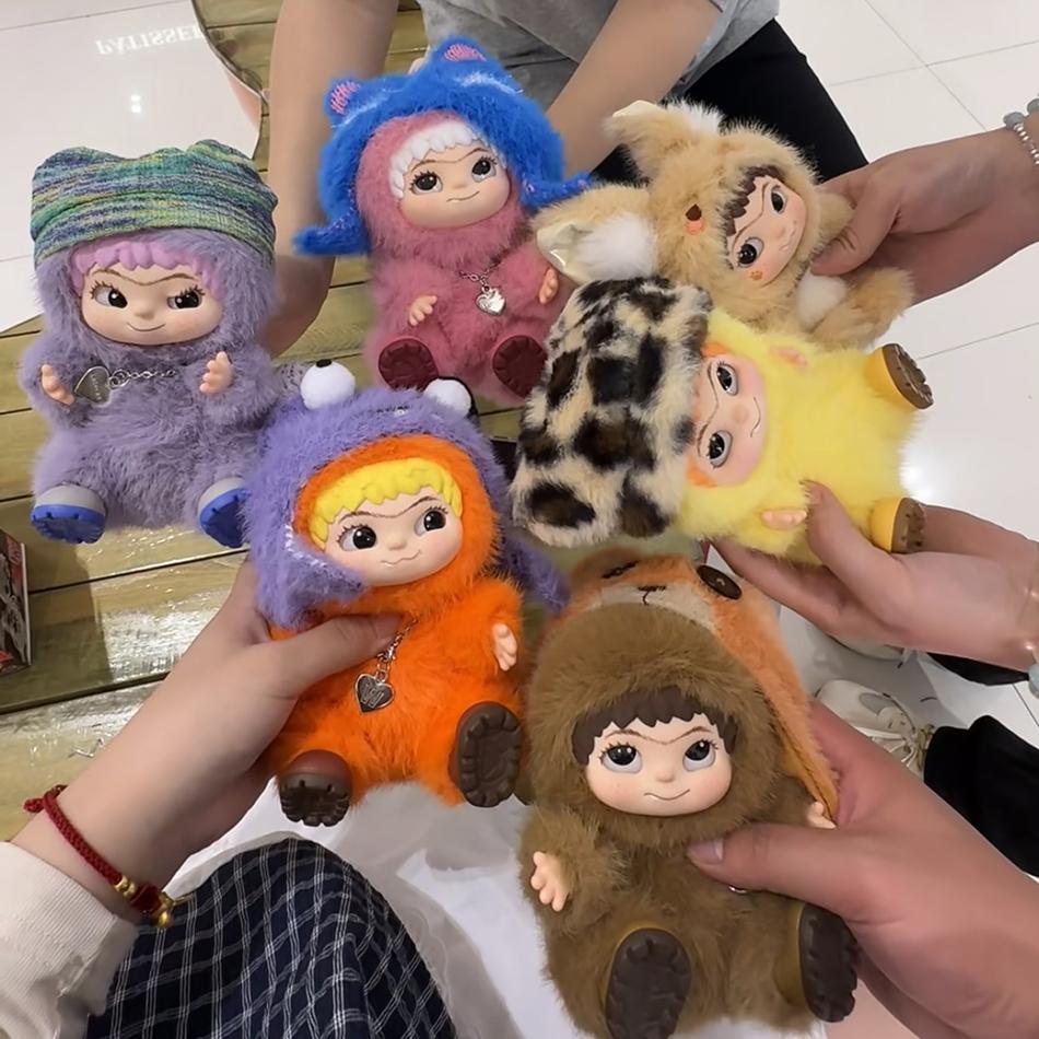 Wakuku Fuzzy Trend Fun Party Series Blind Box Kawaii Collectible Figure Toy Kid Surprise Christmas Collection And Birthday Gifts