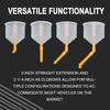 15pcs/Set Plastic Filling Funnel Spout, Fit Universal Vehicles, Spill Proof Coolant Filling Kit