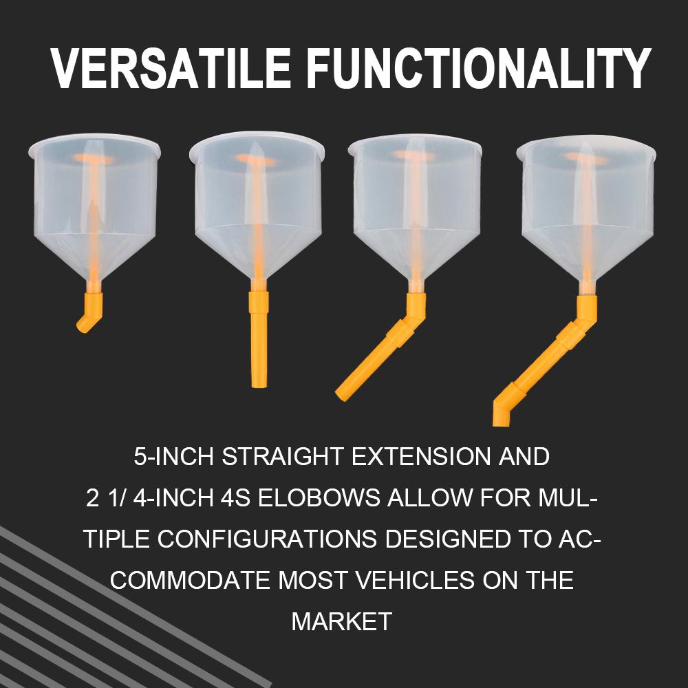 15pcs/Set Plastic Filling Funnel Spout, Fit Universal Vehicles, Spill Proof Coolant Filling Kit