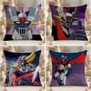Cushion Cover Wrinkleresistant Short Plush Pillow Case Breathable Machinewashable Japanese Anime Mmazinger Z