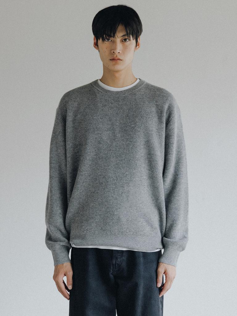 Deowedeoijeueosseom Port Merino Wool Sweater (Grey)
