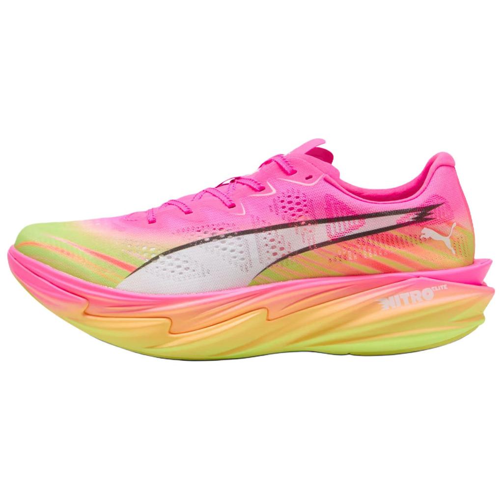 Puma Deviate Nitro Elite 4 'Poison Pink Yellow Alert Bright Aqua'