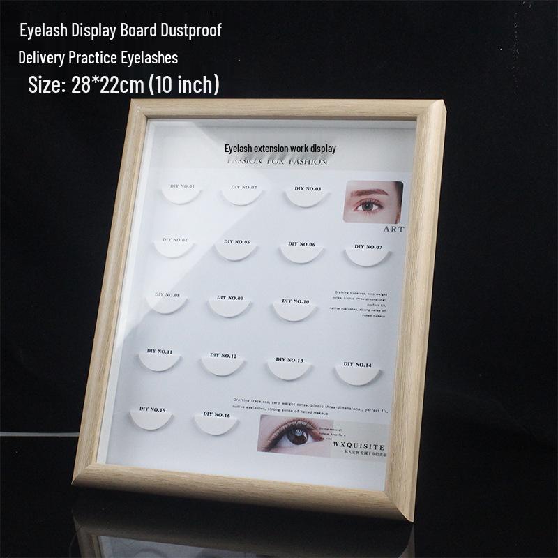 Eyelash Palette and Display Case - Dustproof Acrylic Showcase for Grafted Eyelashes