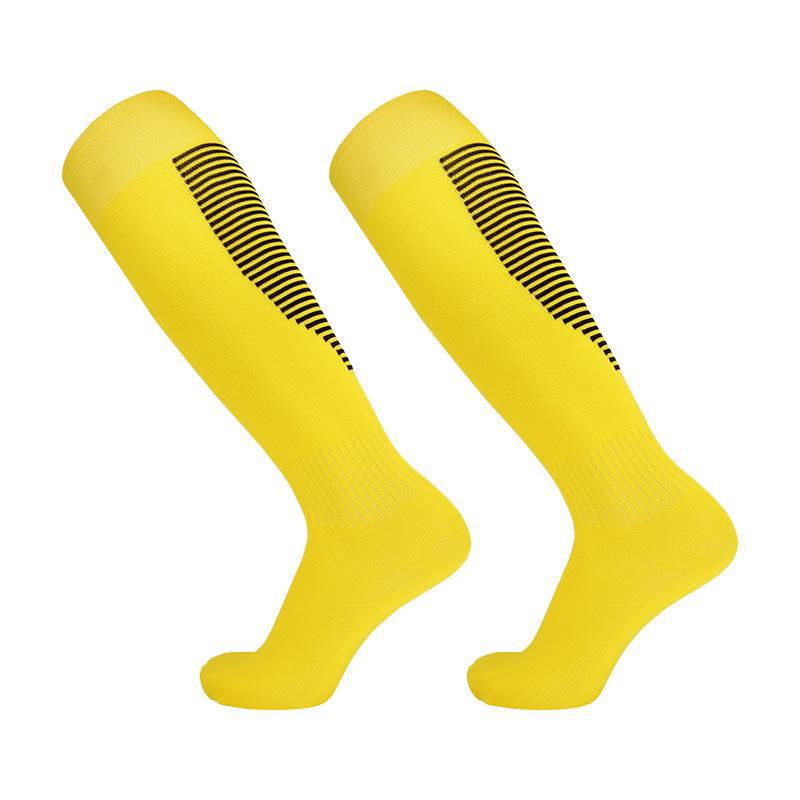 Șosete de Fotbal Respirabile cu Dungi: Primăvară/Vară, Peste genunchi, Absoarbe transpirația, Îmbrăcăminte de Antrenament și Casual pentru Adulți și Copii