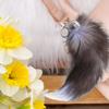 -Fur Fluffy Keychain Pendant Simulated Fur Design Soft Touch Hold Pendant For Students Backpack Decoration