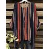 Women's Striped Checkered 3D Printed T-Shirt Summer Round Neck Casual Fashion Women's Loose Asymmetrical Hem Street Tops