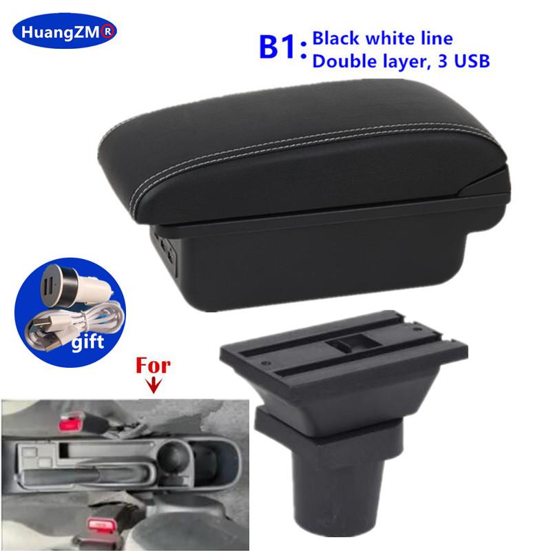 For Toyota Yaris 3 For Toyota Hybrid Yaris Vitz Car Armrest Box Car Storage box interior details USB Charging Car Accessories