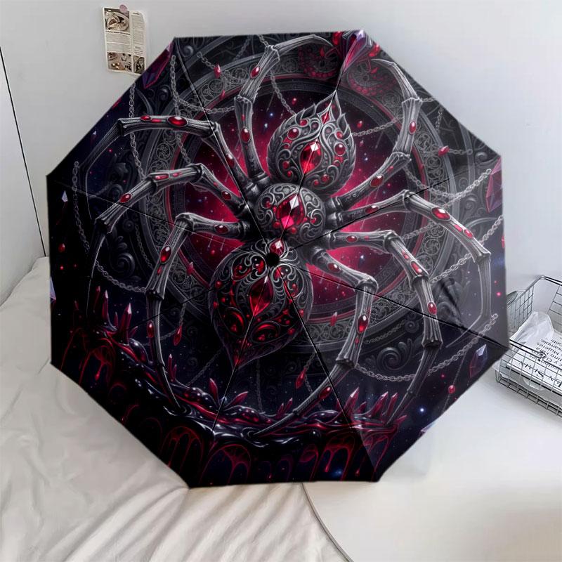 Enamelinsects Pattern Pattern New Style Umbrella, 1 Piece Automatic Folding Umbrella, Portable Travel Umbrella, Outdoor Umbrella, Birthday Gift
