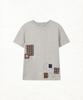Dandel Dd Patch Applique Horse Tee (Grey)
