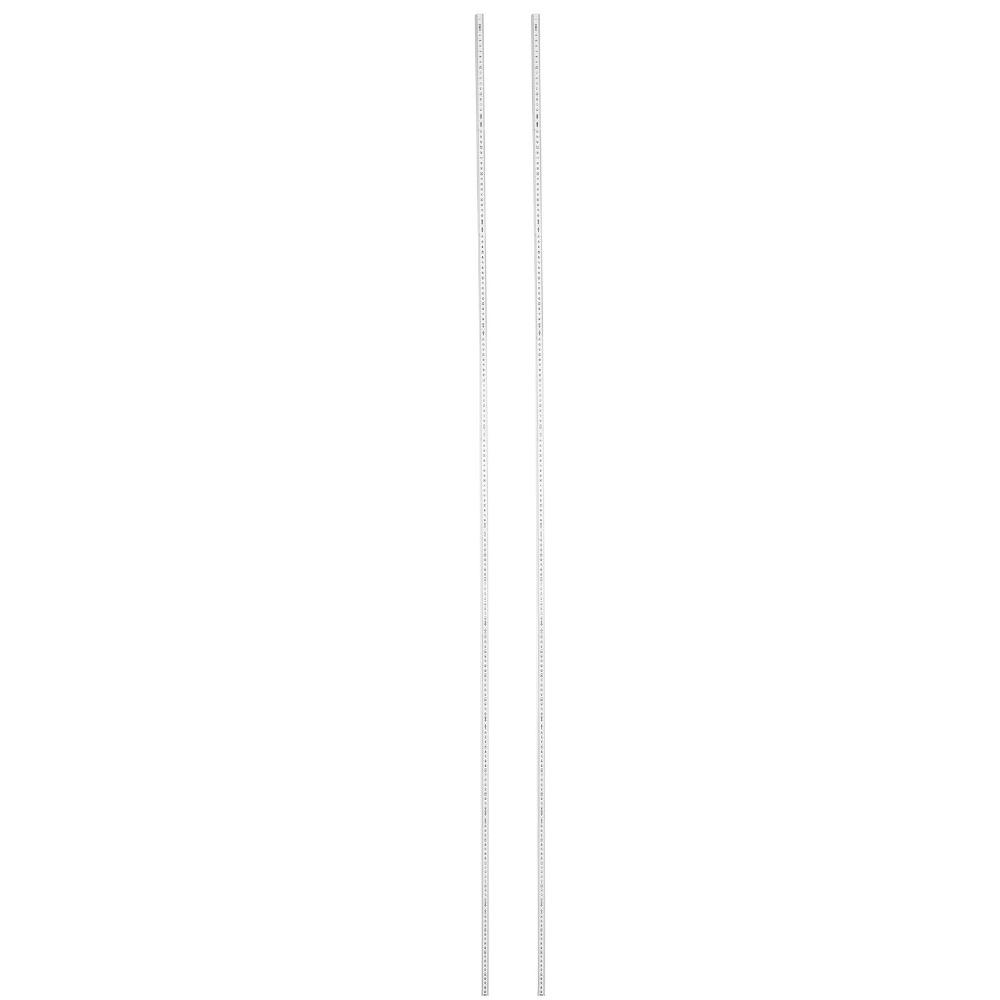 3PCS White Measuring Stick Lightweight Meter Stick Durable Folding Carpenters Ruler