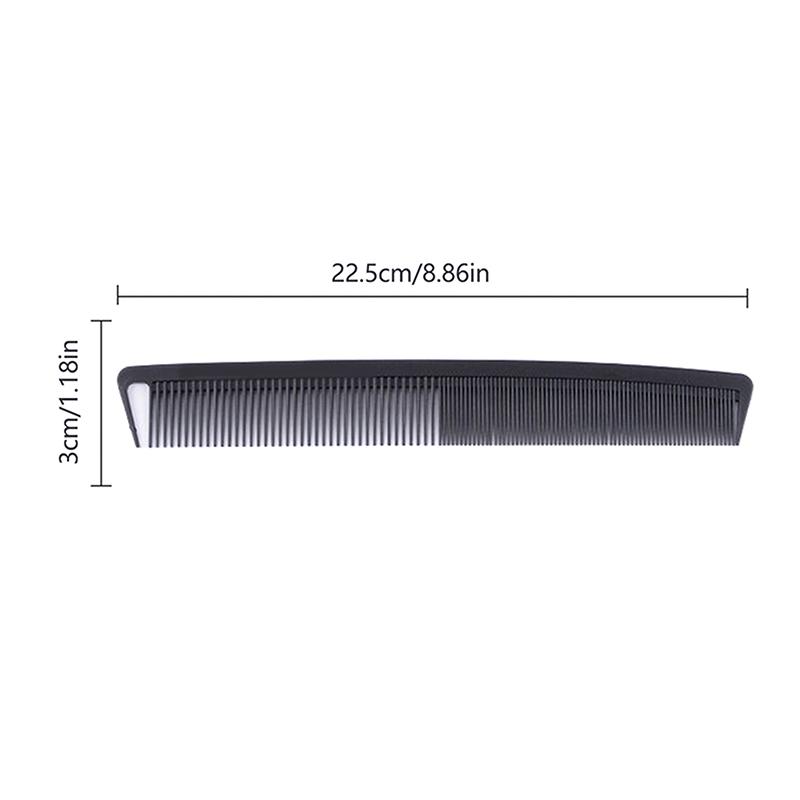 

High-Quality Black Straight Hair Comb for Barbershops – Antistatic Carbon Fiber Salon Tool for Hair Cutting