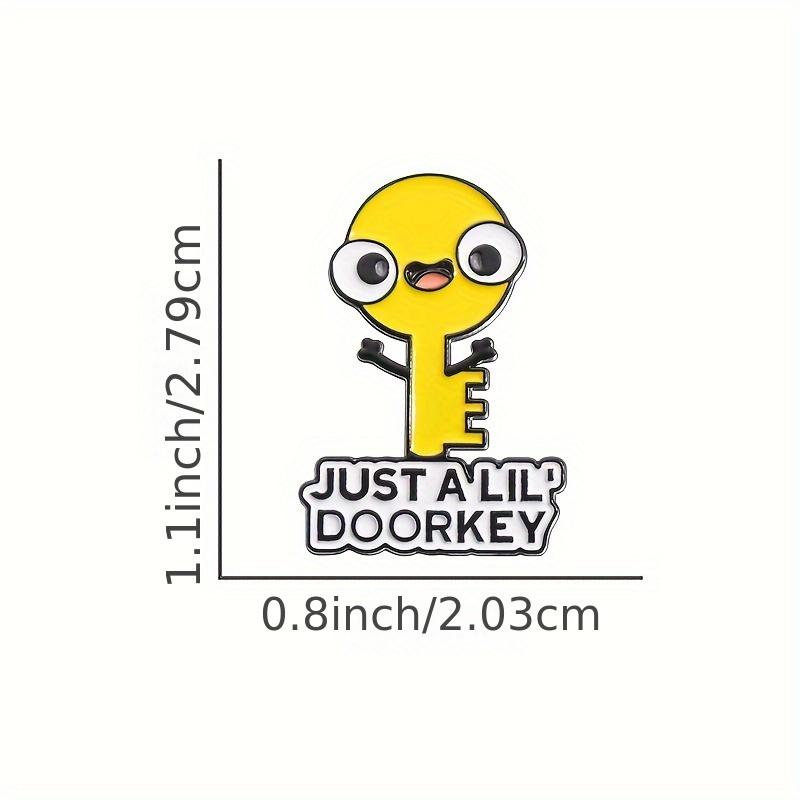 

1 шт. Креативный дизайн Значок из сплава с английским алфавитом Ювелирные изделия Персонализированный Кино- и телевизионный атрибут Забавный значок с животным жёлтый