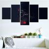 5 Pieces Canvas Wall Arts Poster Painting Digital Art Abstract Face Wallpaper Picture Print Living Room Mural Bedroom Artwork
