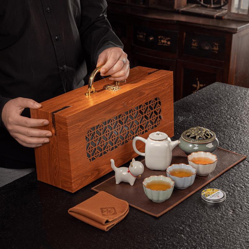 Elegant Kung Fu Tea Ceremony Gift Set