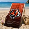 Cincinnati Bengals Helm Strandtuch, Mikrofaser-Strandtuch, Perfekt für Pool, Strand, Reisen, Heimdekoration Strandparty Fan-Geschenke