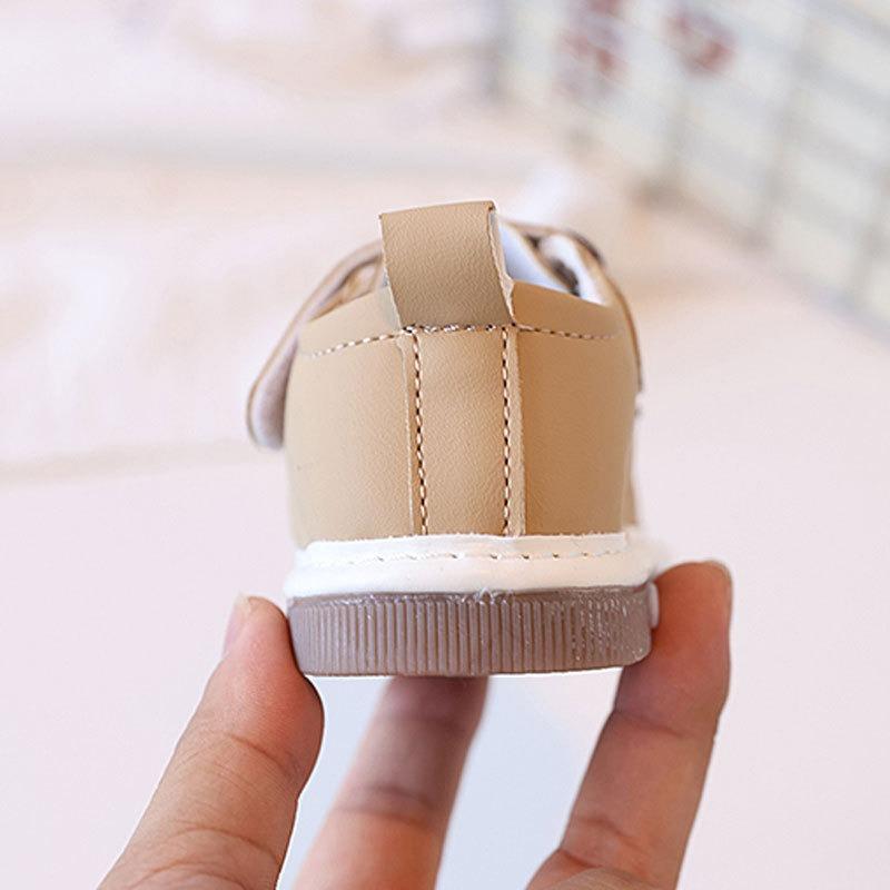 First Walker Shoes for 0-2 Year Olds Unisex Soft-Soled Infant Cartoon Squeaky Shoes Animal Print Casual Shoes