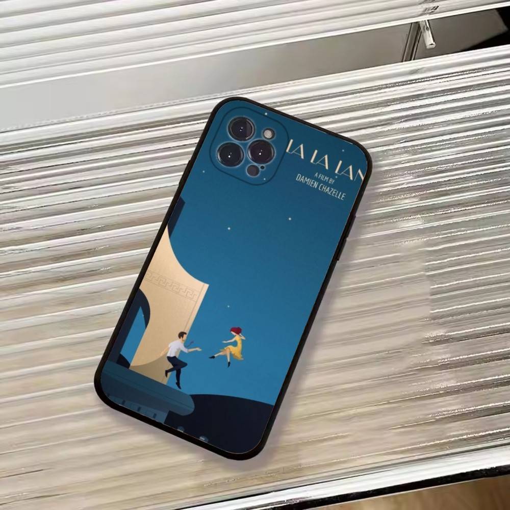 Film La La Land Phone Case For iPhone 17,16,15,14,13,12,11 Plus,Pro Max,XS,Soft Silicone Black Cover