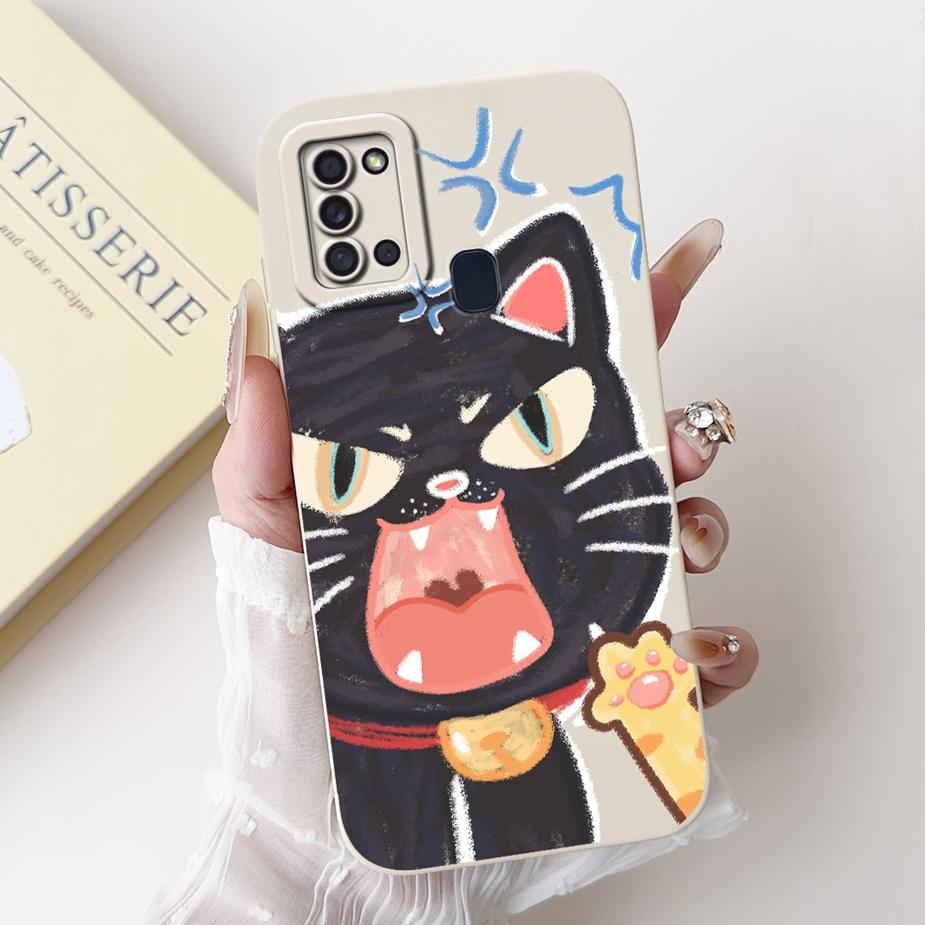 For Samsung Galaxy A21s Case SM-A217F New Fashion Cartoon Painted Cover Shockproof Phone Case For Samsung A21s A 21 s Soft Shell