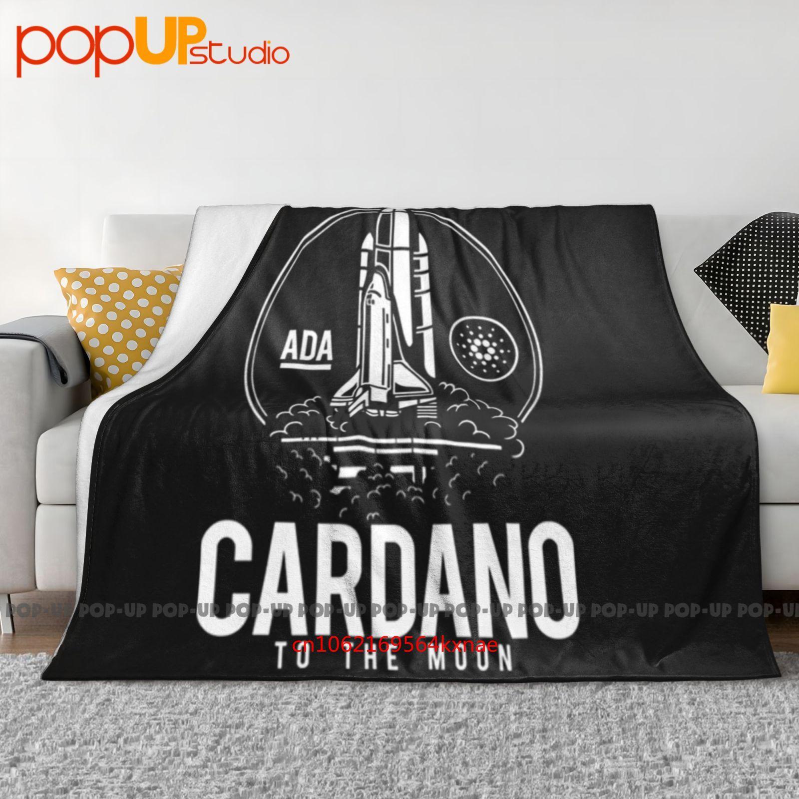 Cardano To The Moon-Btc Ada-Bitcoin Ultra-Soft Blanket Quilt Winter Sofa Cover Bed Covers 30x40in