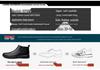 Men's Genuine Leather High-Top Zipper Ankle Boots with Velvet Lining – Warm, Casual, Cotton, Slip-On, Autumn/Winter.