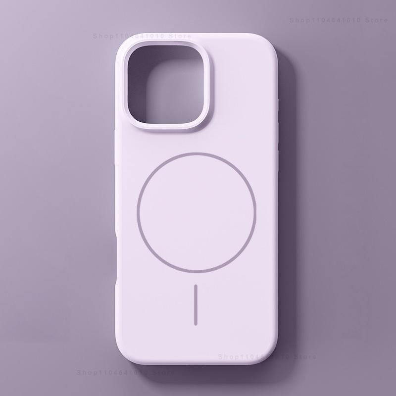 For Magsafe Magnetic Phone Case For iPhone 16 15 14 Plus 13 12 11 17 Pro Max Wireless Charging Liquid Silicone Skin Smooth Cover