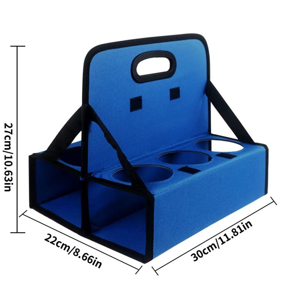 Solid Base Take Out Drink Holder Holds 6 Cups Coffee Cup Tote Bag Cup Organizer Pockets  Office