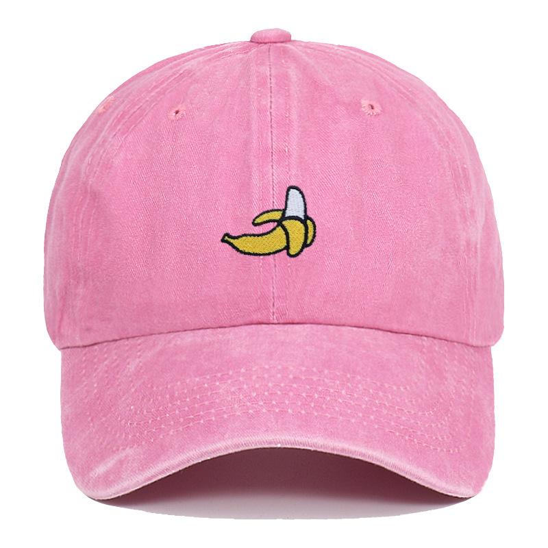Banana Embroidered Baseball Hats for Men and Women Outdoor Sunshade Duck Tongue Hats Outdoor Travel