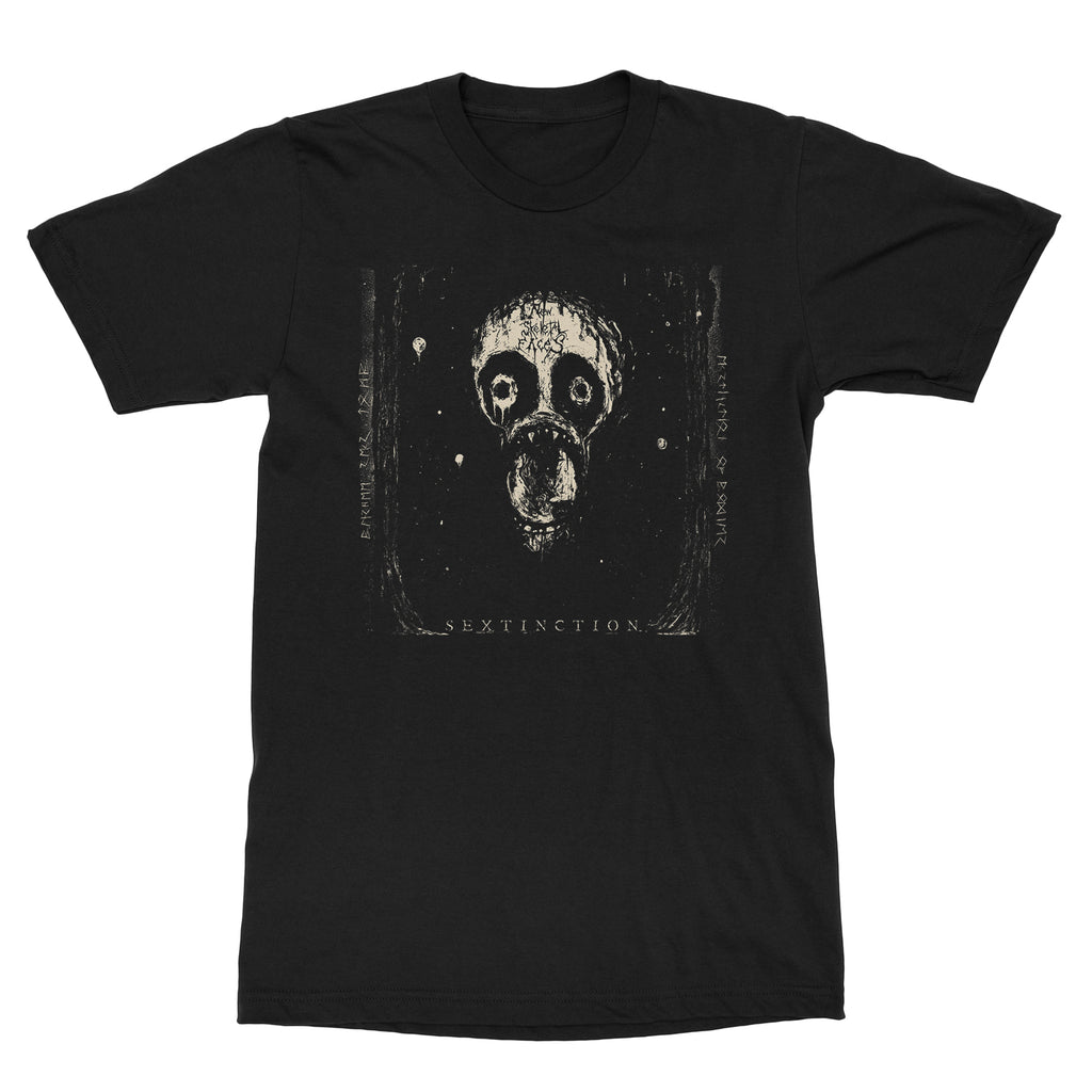 

New Skeletal Faces Skull Tree Print Cotton TShirt Black Metal Streetwear Unisex Crew Neck Short Sleeve Tee 4XL