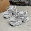 Mode Europäische Station Daddy Schuhe Damen 2025 Sommer Neue Plateau Erhöhte Lässige Sneaker Vielseitige Atmungsaktive Mesh Schuhe