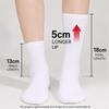 Premium Solid Crew Socks 5 Packs