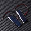 Solar Panel 4V 0.2W Mini 2-Wire Epoxy 8 Cells Ultra Slim Battery Charger for Hiking Camping Solar Projects 3x1 Inch