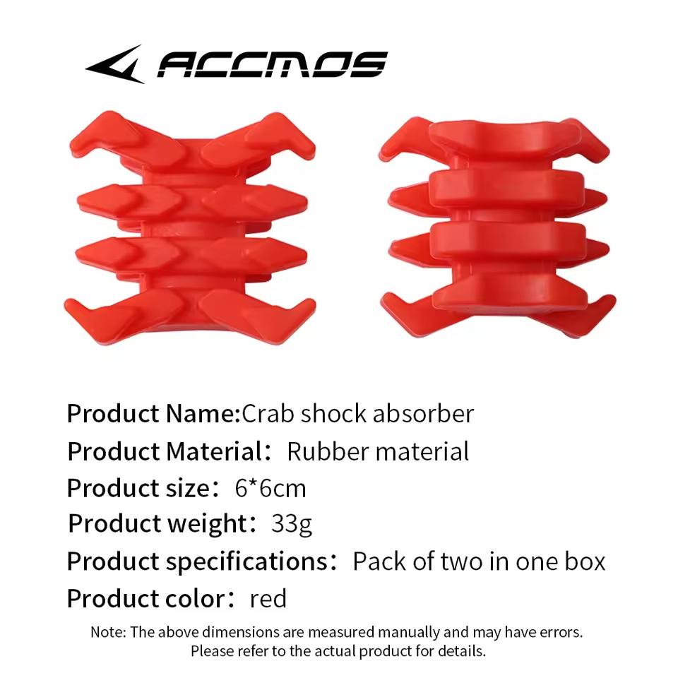 Shock Absorption Bow Vibration Limbs Stabilizer Crab Rubber Shock Absorption Damper Vibration Reducers for Compound Bow 2Pcs 5