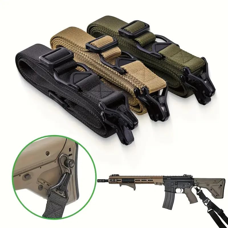 ms3 Type Double Point Shoulder Black Green Khaki [THREE RABBITS] Two-Point Strap, (BK) / (OD) / (DE) (Khaki)