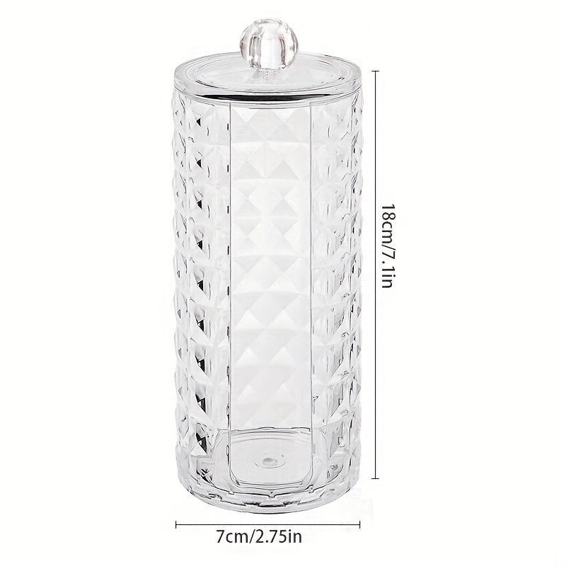 Acryl Wattepad Rund Halter Scrunchie Halter Organizer Klar Aufbewahrungsbox Haargummis Ständer, Kosmetik Scrunchie Aufbewahrungsdisplay