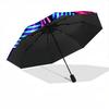 1pc Checkerboard AbstractArt Automatic Open/close Folding Umbrella, Compact Portable Travel Umbrella, Perfect Birthday/Christmas, Cute Umbre
