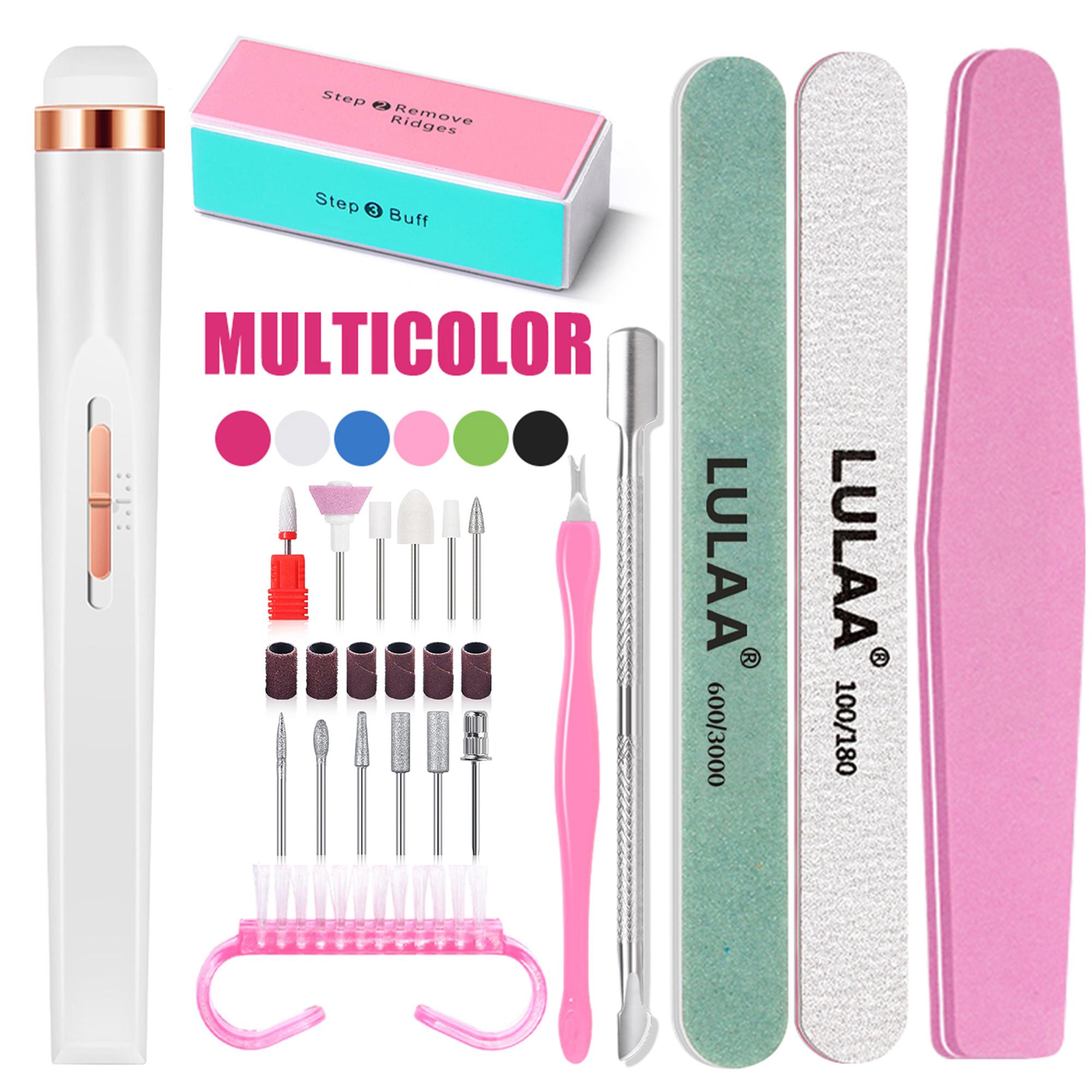 

YIKOOLIN УФ светодиодная лампа Электрическая машинка для маникюра и педикюра Набор Портативное оборудование для ногтевой пилки USB Мощный Маникюр Полировка Электрический инструмент