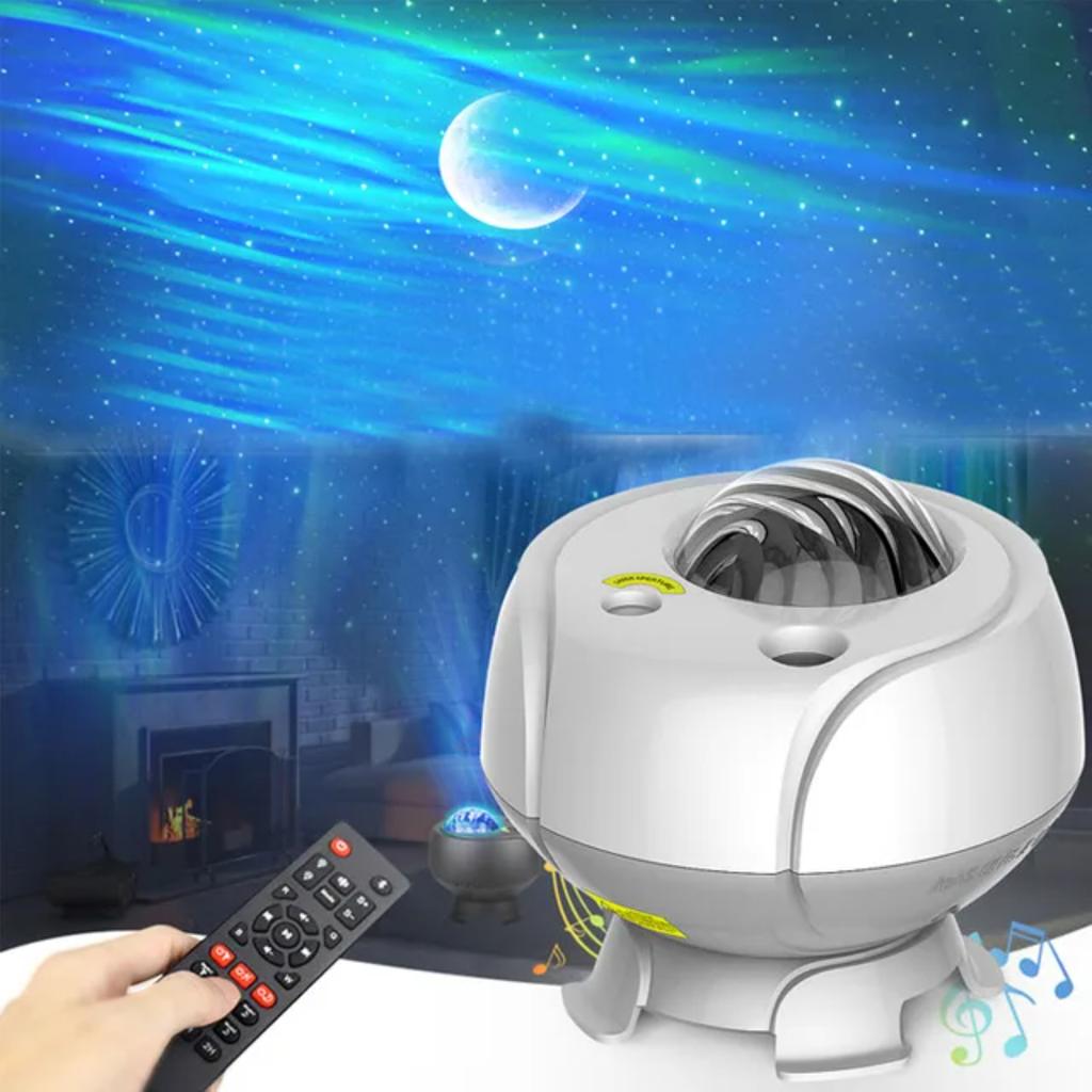 New Star Projector 3 In 1  Night Light Projector Wireless Music Speaker Aurora  Starry for  Baby Teen Adults