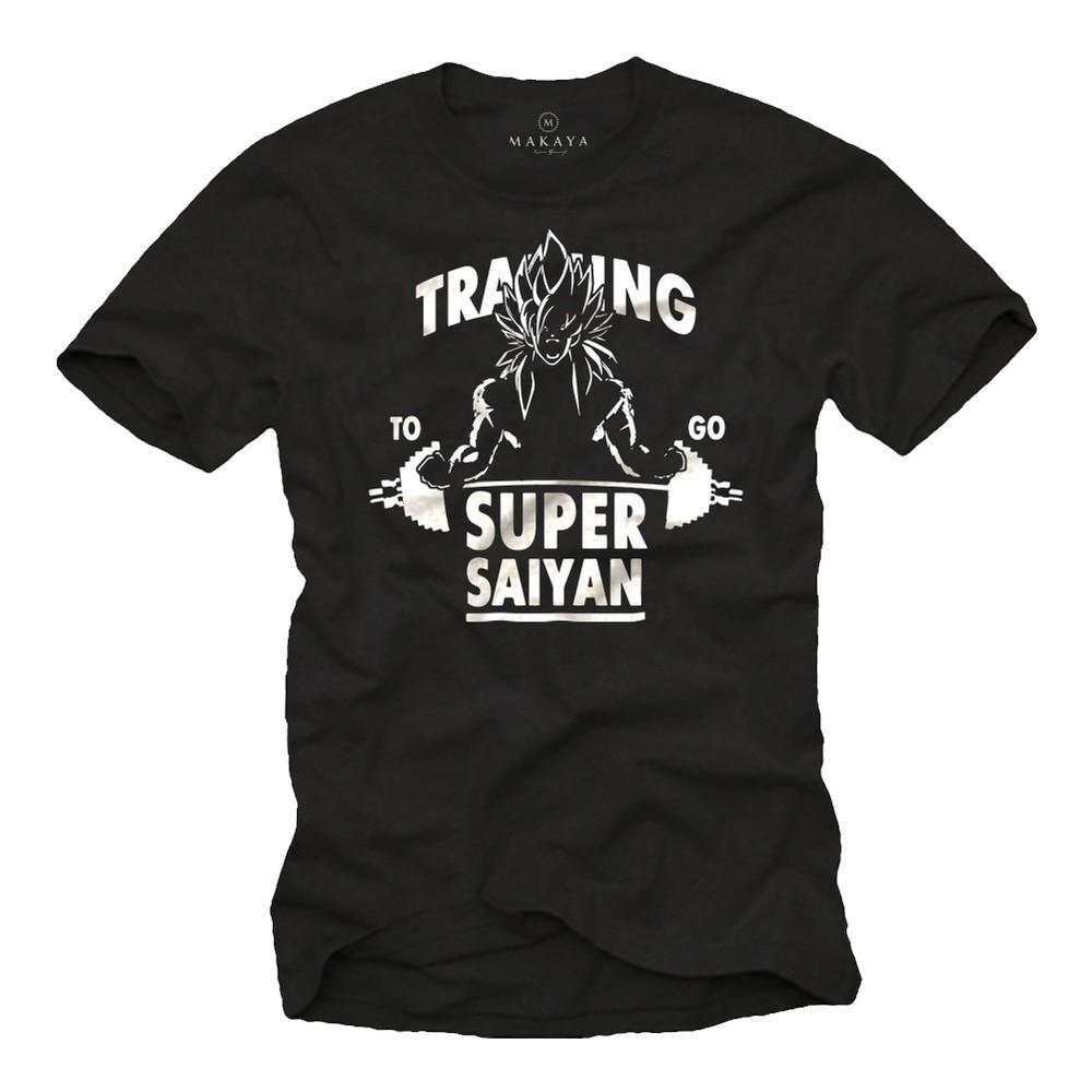 

Cool GYM Men s T-Shirt with Training To Go Super Saiyan - Men s Nerd Shirt 4XL
