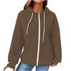 Women S Casual Long Sleeve Hooded Open Front Sweatshirt